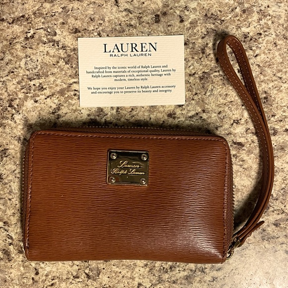 Lauren Ralph Lauren Handbags - Lauren Ralph Lauren vintage wristlet wallet/phone carrier